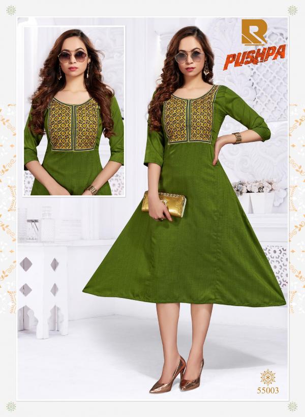 Raashi Pushpa Beautiful Silk Embroidery Kurti